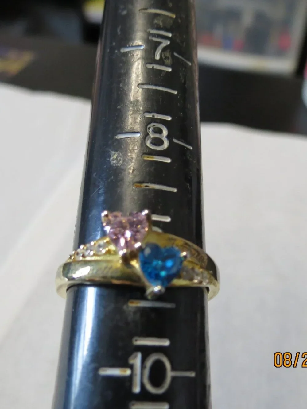 Like New-Size 9 Cross My Heart- Inscribed Ring